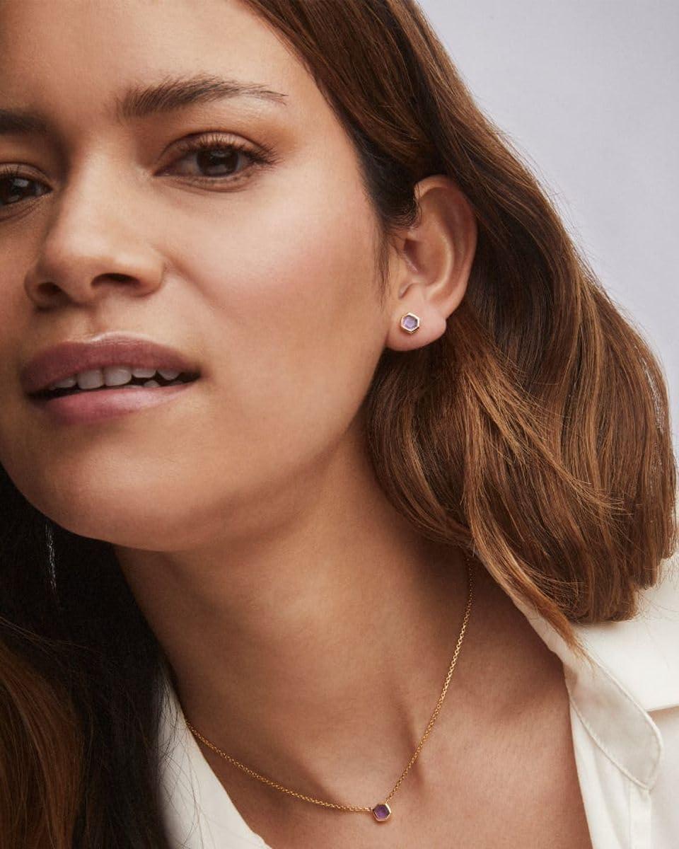 imageKendra Scott Davie Pendant Necklace18K GOLD VERMEIL AMETHYST