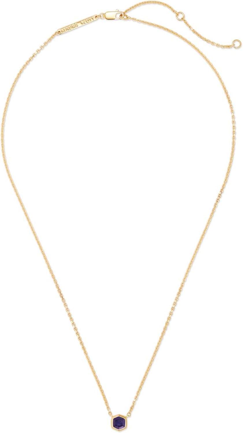 imageKendra Scott Davie Pendant Necklace18K GOLD VERMEIL BLUE IOLITE