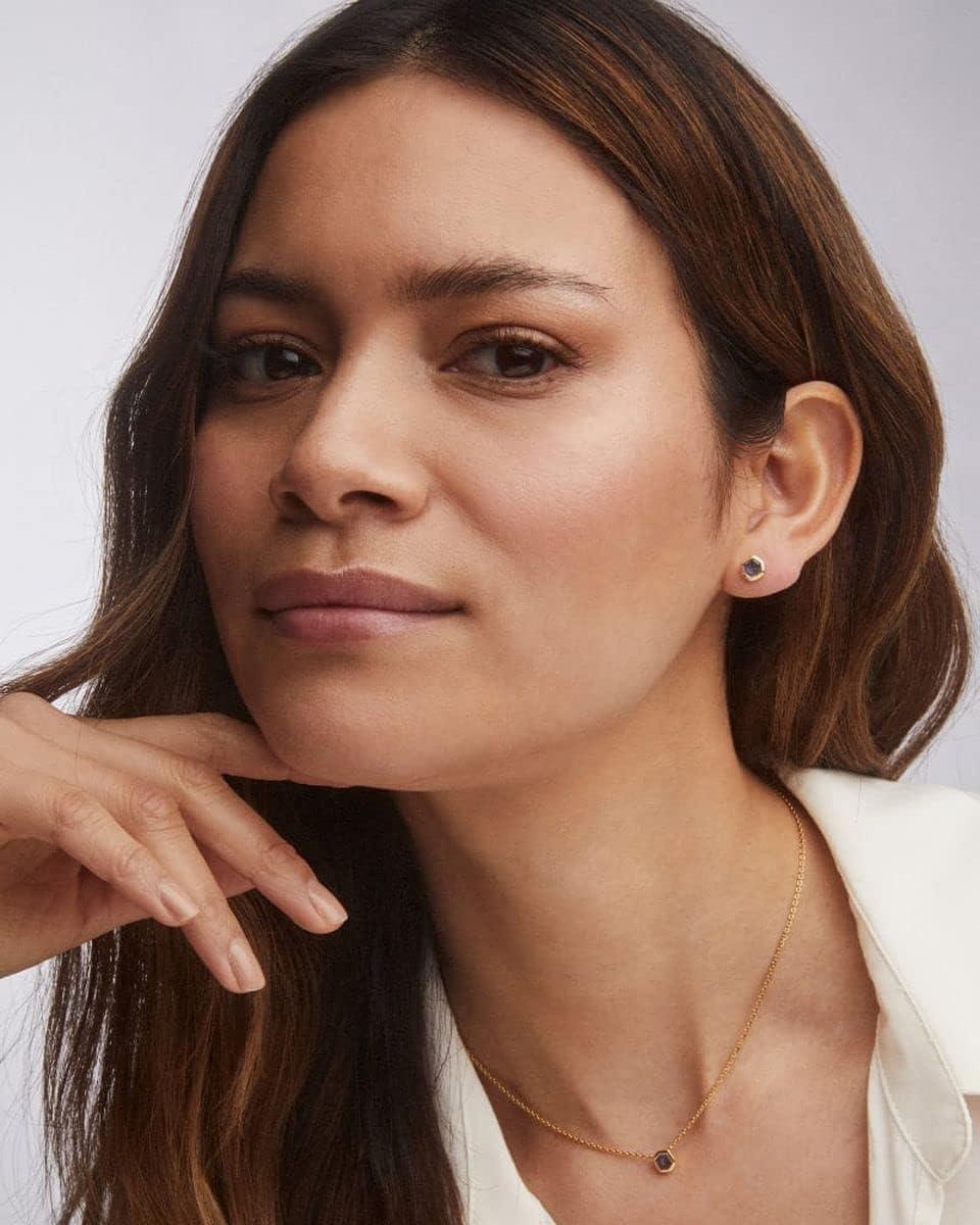 imageKendra Scott Davie Pendant Necklace18K GOLD VERMEIL BLUE IOLITE