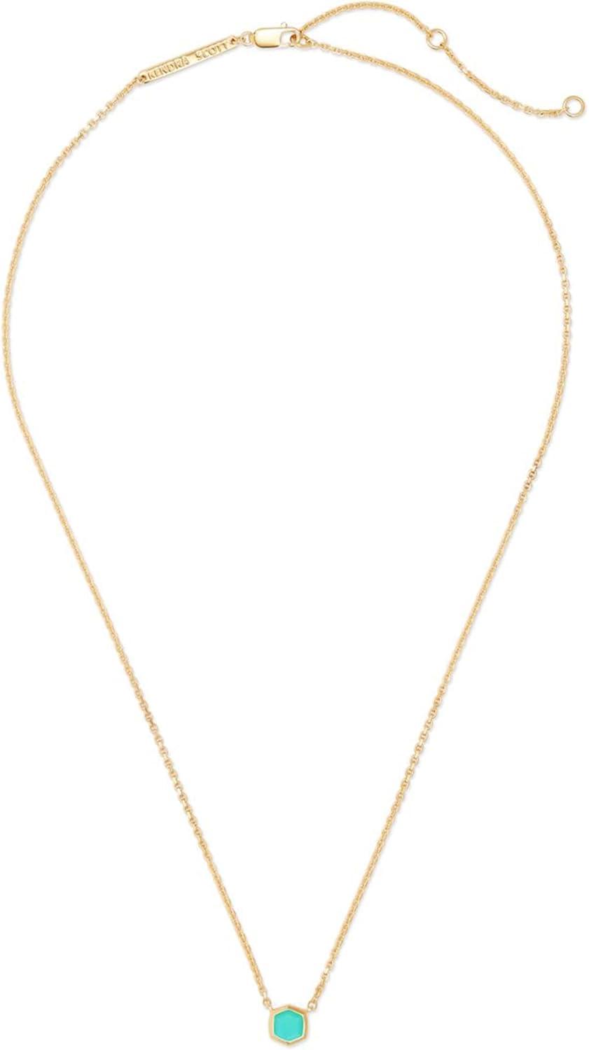 imageKendra Scott Davie Pendant Necklace18K GOLD VERMEIL CHRYSOPRASE