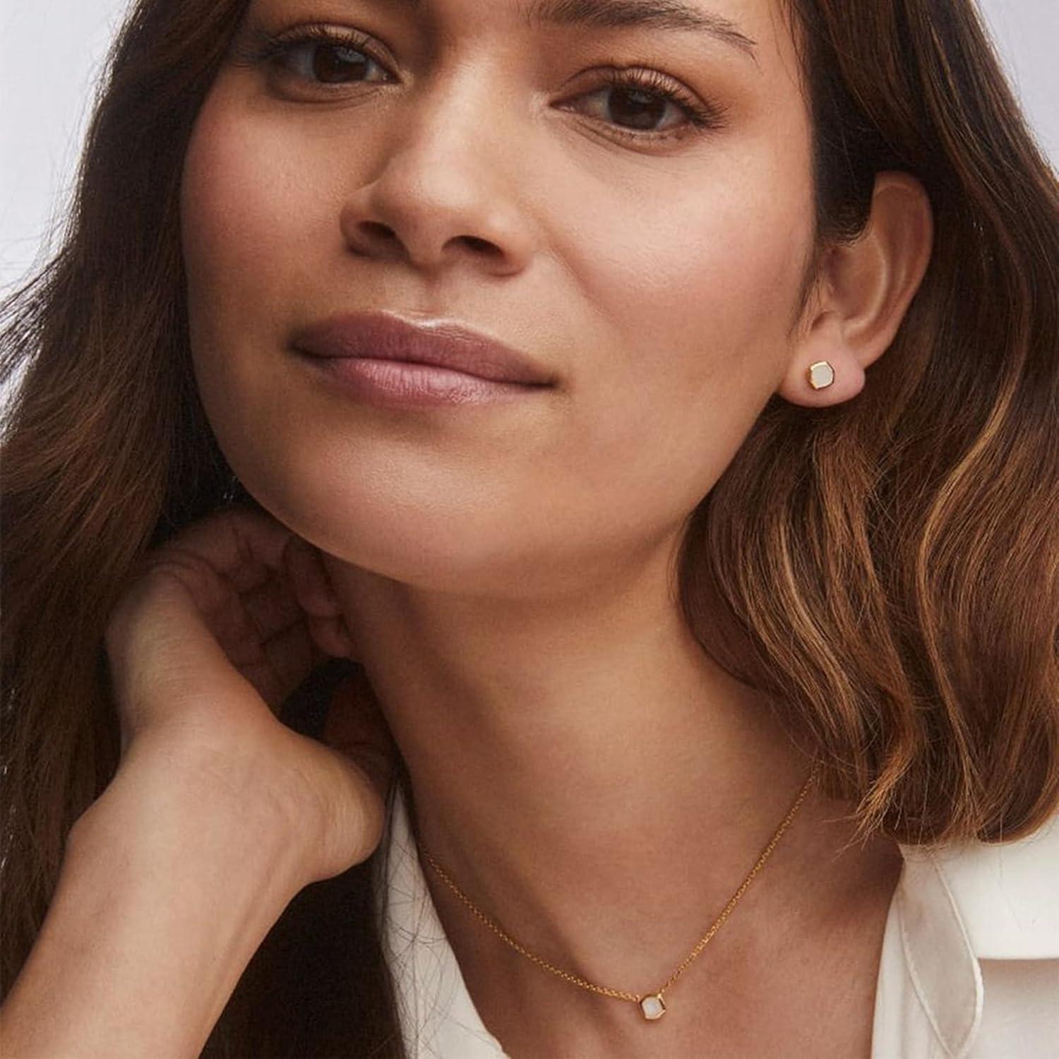 imageKendra Scott Davie Pendant Necklace18K GOLD VERMEIL RAINBOW MOONSTONE