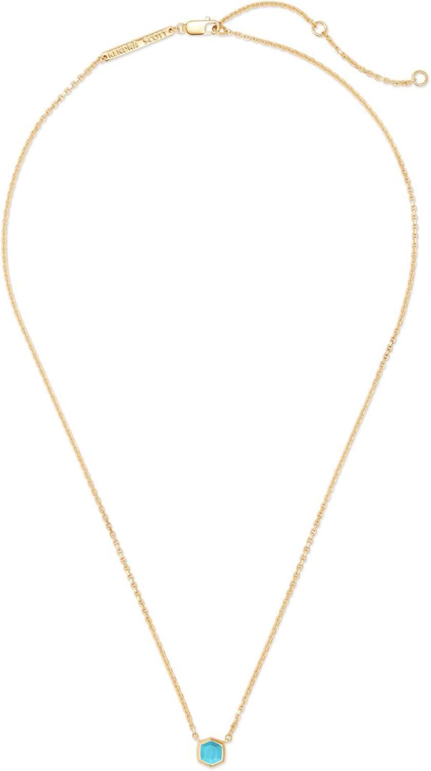 imageKendra Scott Davie Pendant Necklace18K GOLD VERMEIL TURQUOISE