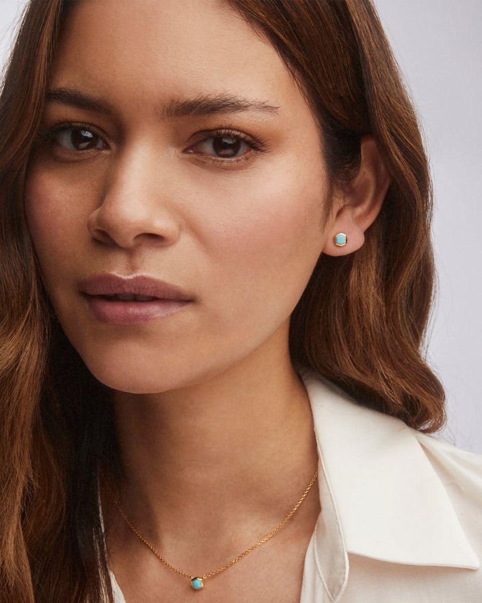 imageKendra Scott Davie Pendant Necklace18K GOLD VERMEIL TURQUOISE