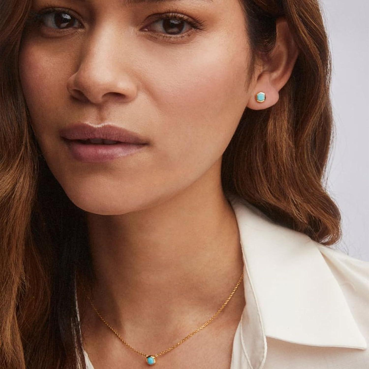 imageKendra Scott Davie Pendant Necklace18K GOLD VERMEIL TURQUOISE