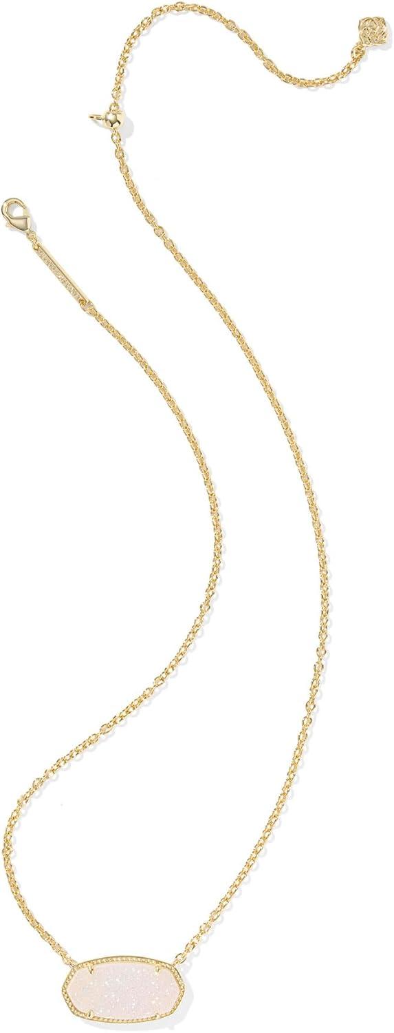 imageKendra Scott Elisa Statement Short Pendant NecklaceFashion Jewelry for WomenGOLD IRIDESCENT DRUSY