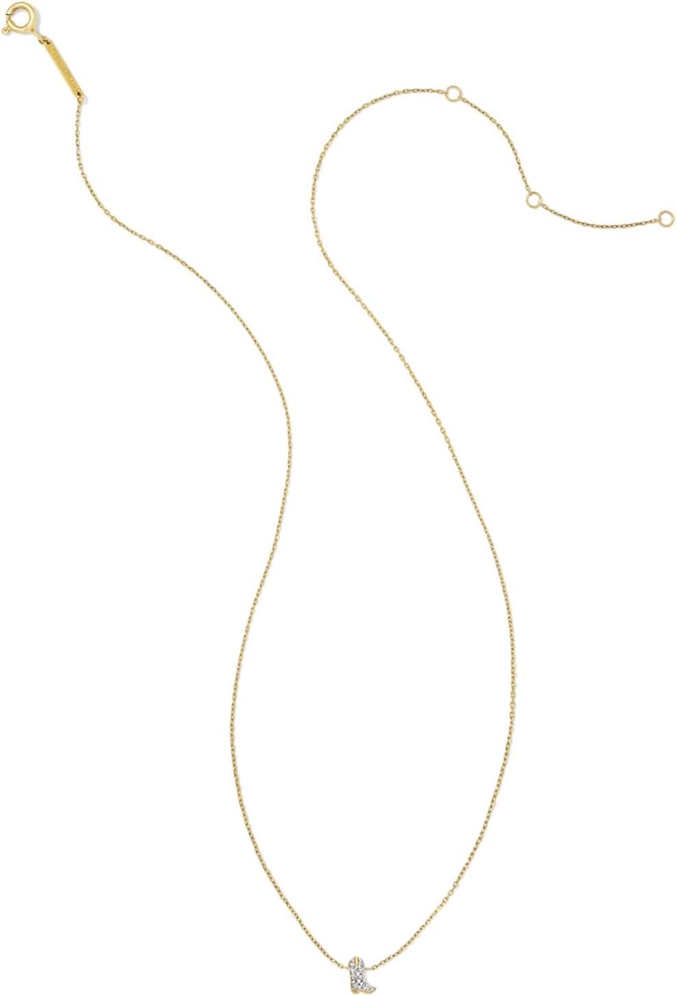 imageKendra Scott Tiny Cowboy Boot 18k Gold Pendant Necklace18K YELLOW GOLD