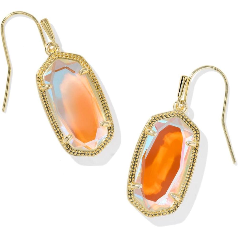 imageKendra Scott Dani Drop Earrings for Women Fashion JewelryGOLD DICHROIC GLASS