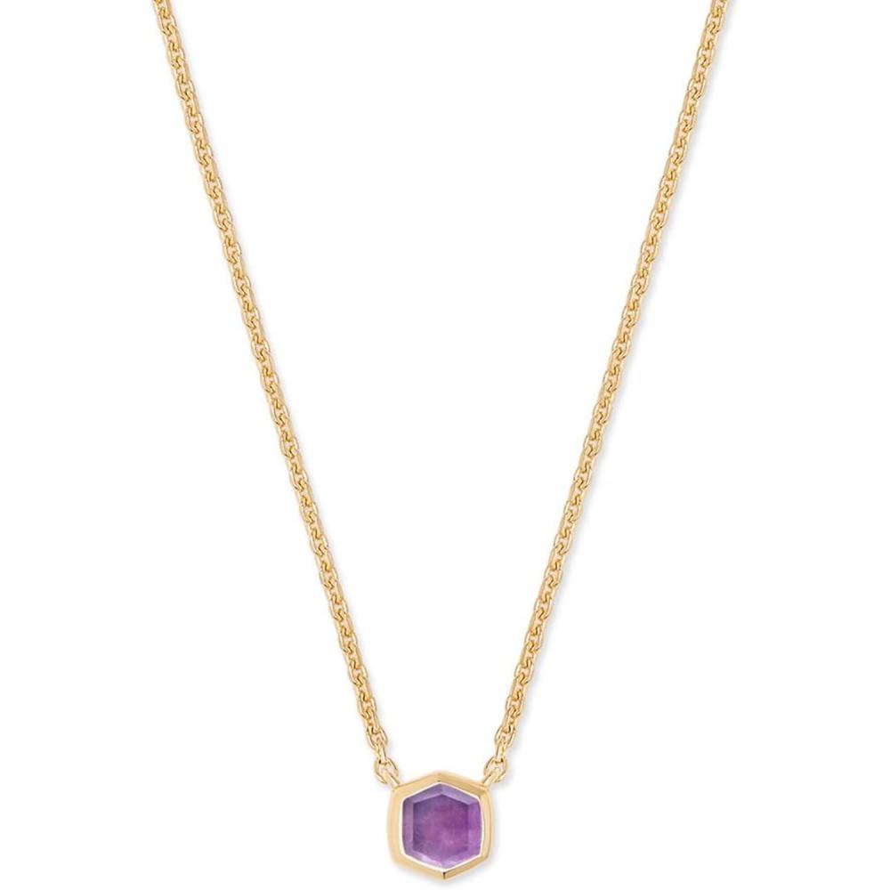 imageKendra Scott Davie Pendant Necklace18K GOLD VERMEIL AMETHYST