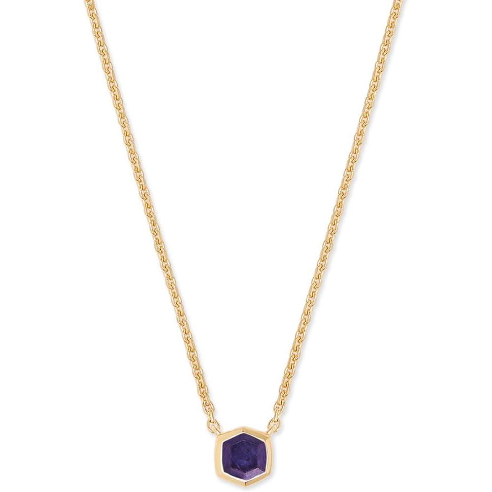 imageKendra Scott Davie Pendant Necklace18K GOLD VERMEIL BLUE IOLITE