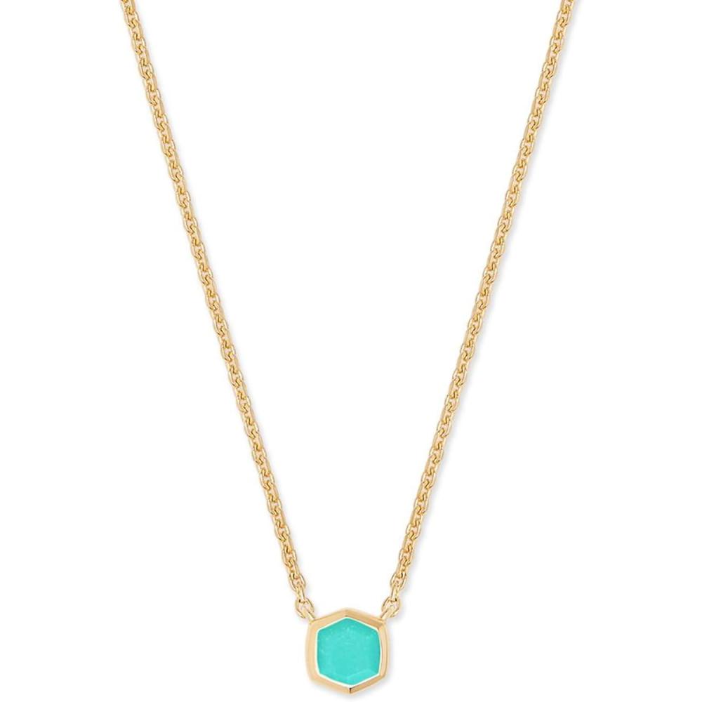imageKendra Scott Davie Pendant Necklace18K GOLD VERMEIL  CHRYSOPRASE