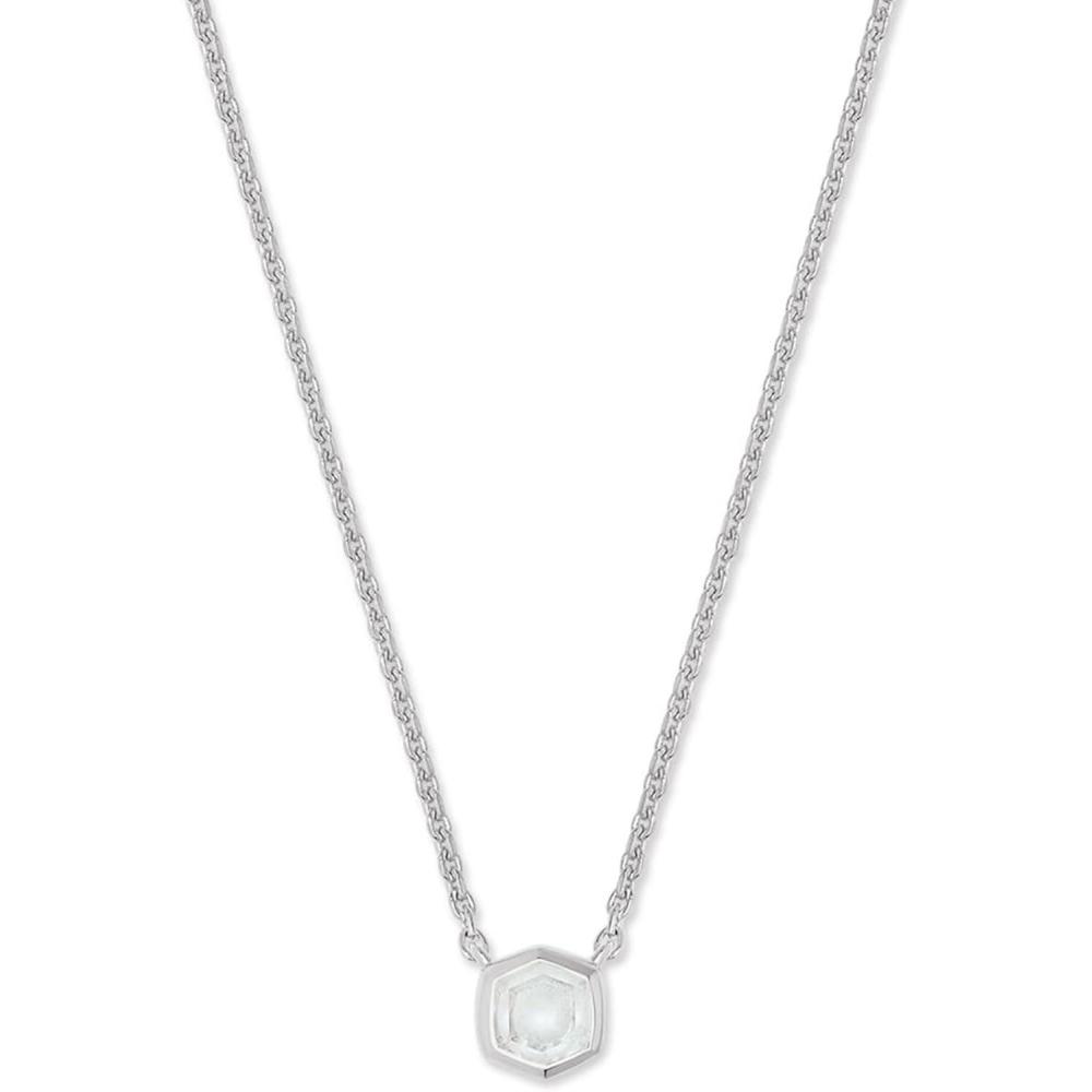 imageKendra Scott Davie Pendant NecklaceSTERLING SILVER  ROCK CRYSTAL