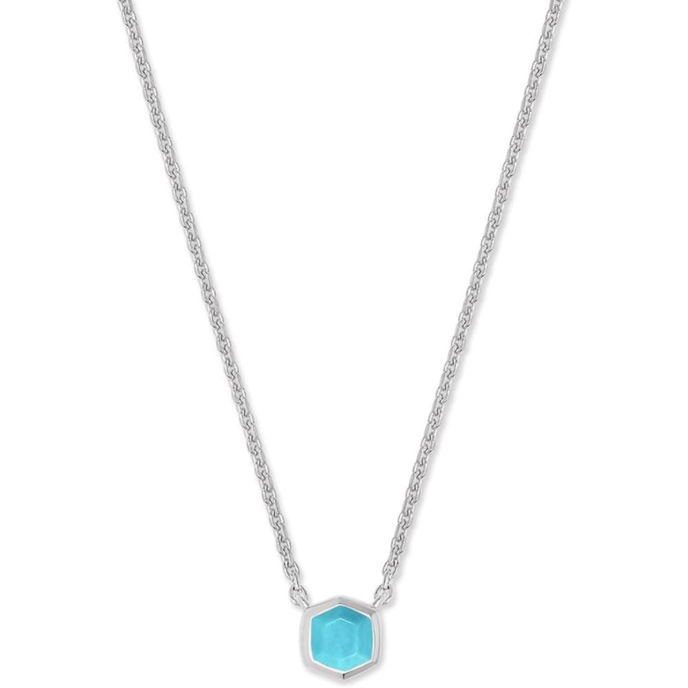 imageKendra Scott Davie Pendant NecklaceSTERLING SILVER TURQUOISE
