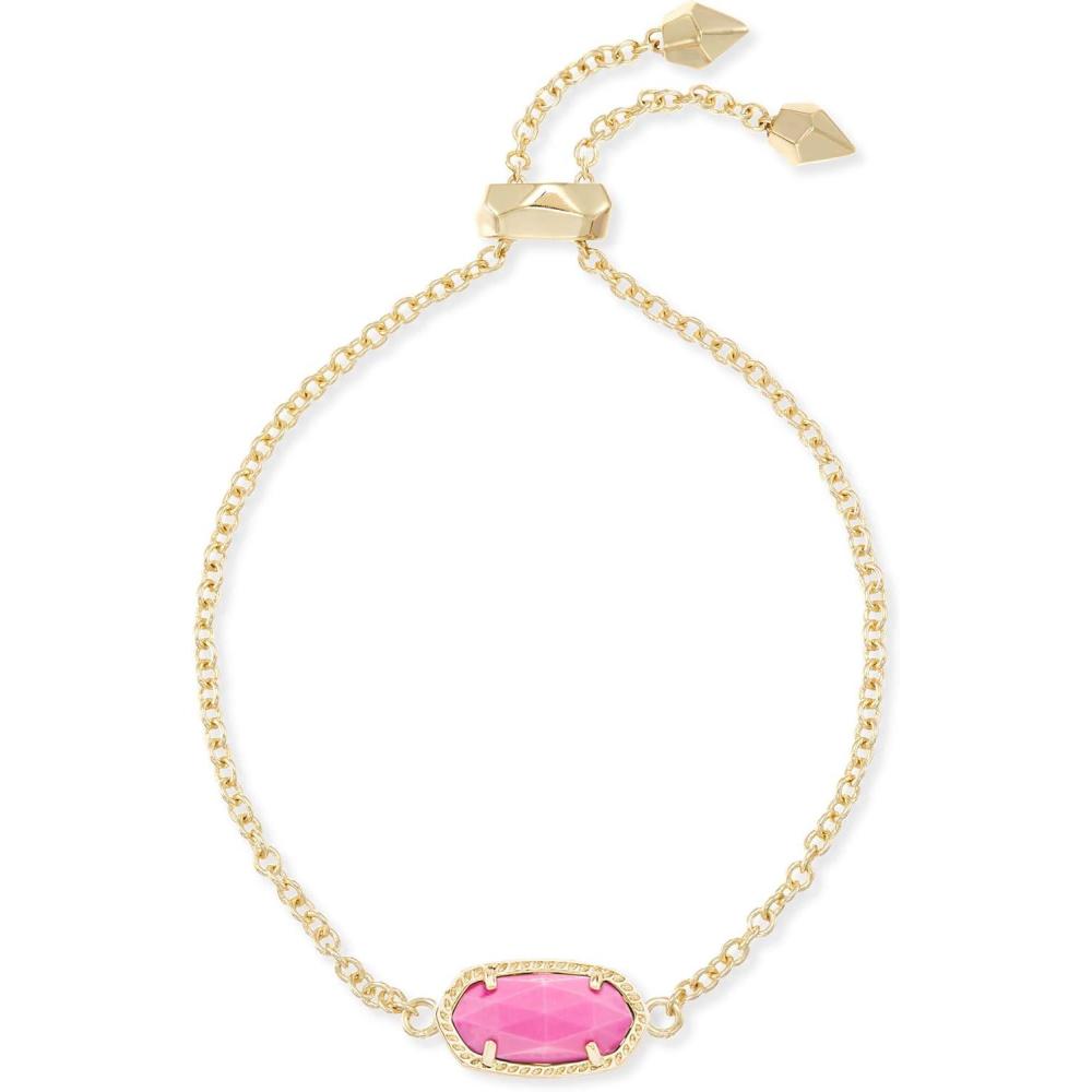 imageKendra Scott Elaina Adjustable Chain Bracelet for Women Fashion Jewelry GoldPlatedGOLD MAGENTA