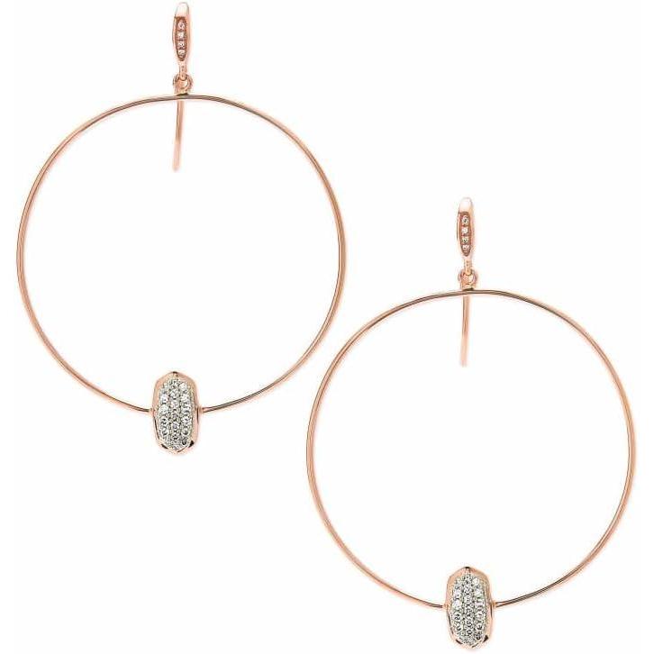 imageKendra Scott Elora Earrings in 14k Gold Fine Jewelry for Women14K ROSE GOLD  WHITE DIAMOND