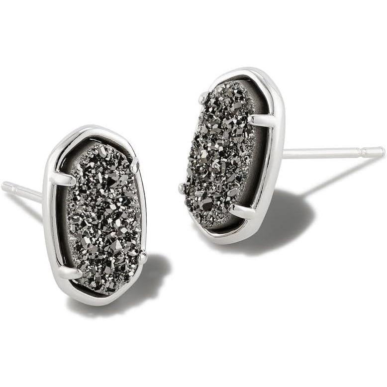 imageKendra Scott Grayson Stone Stud EarringsRHODIUM PLATINUM DRUSY