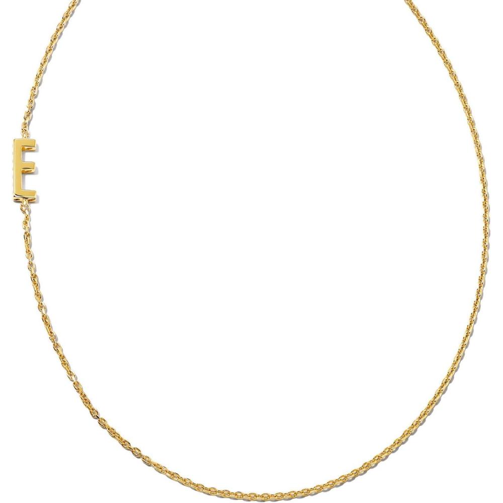 imageKendra Scott Letter AZ Inline Initial Necklace 18k Gold VermeilE
