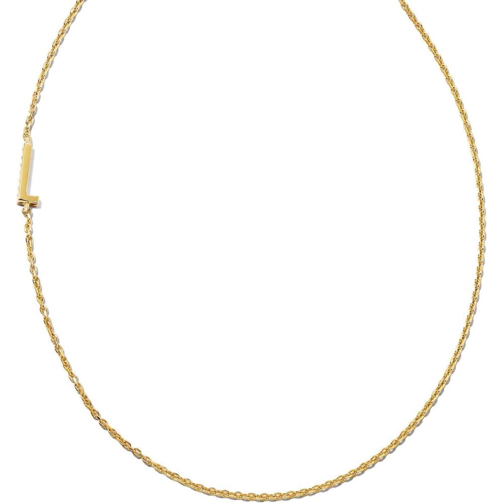 imageKendra Scott Letter AZ Inline Initial Necklace 18k Gold VermeilL