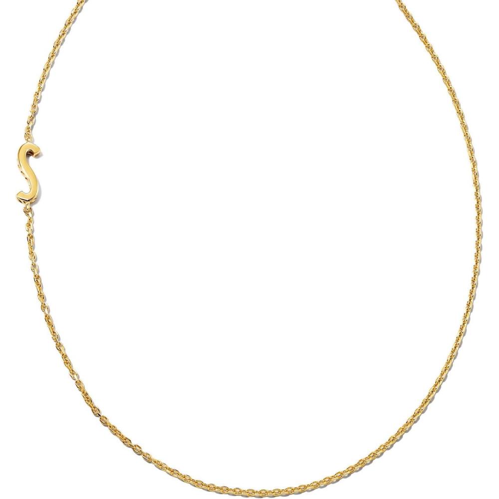 imageKendra Scott Letter AZ Inline Initial Necklace 18k Gold VermeilS