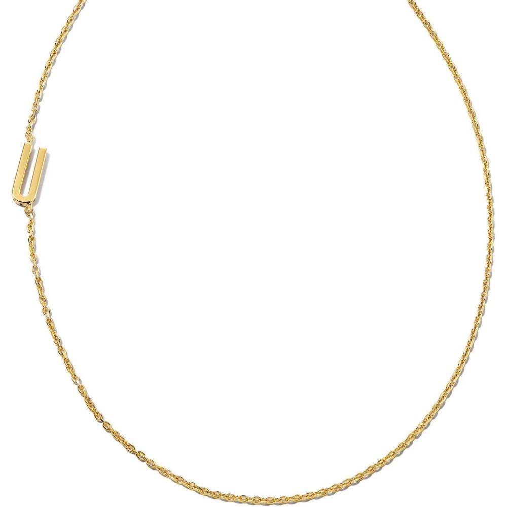 imageKendra Scott Letter AZ Inline Initial Necklace 18k Gold VermeilU