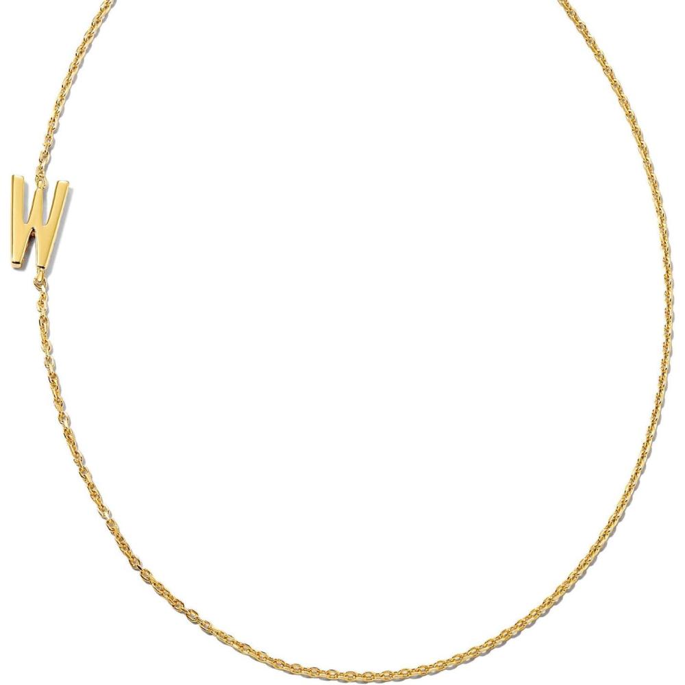 imageKendra Scott Letter AZ Inline Initial Necklace 18k Gold VermeilW