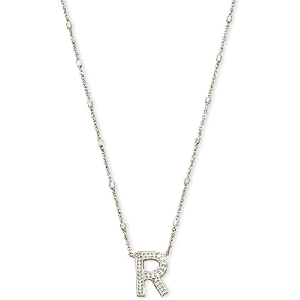 imageKendra Scott Letters AZ Pendant Necklace for Women Fashion Jewelry RhodiumPlated BrassLetter R