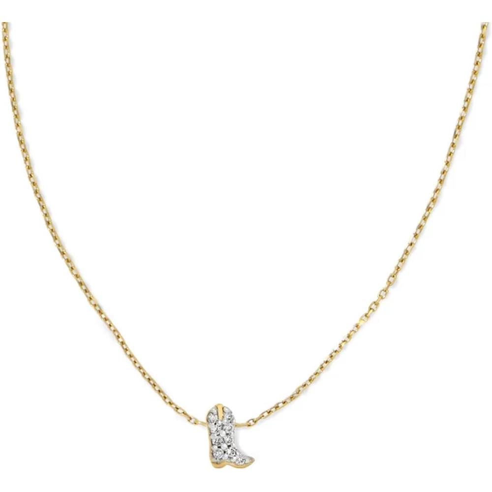 imageKendra Scott Tiny Cowboy Boot 18k Gold Pendant Necklace18K YELLOW GOLD