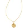 Kendra Scott 14k Gold-Plated Brass Letter A-Z Disc Reversible Pendant Necklace, Fashion Jewelry for Women(Letter D)