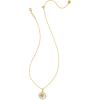 Kendra Scott 14k Gold-Plated Brass Letter A-Z Disc Reversible Pendant Necklace, Fashion Jewelry for Women(Letter Y)