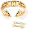 Kendra Scott Alex 5 Link Watch Bands, Compatible with Apple Watch® Series 1-8 and 20mm Samsung Galaxy Watch®(Gold Tone Stainless Steel)