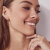 Kendra Scott Audrey Hoop Earring 14k Yellow Gold, White Diamond