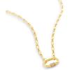 Kendra Scott Bristol Link Necklace, 18K Gold Vermeil, White Sapphire
