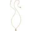 Kendra Scott Crystal Letter Short Pendant Necklace, Fashion Jewelry for Women(Letter B (GOLD-PLATED))