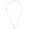 Kendra Scott Davie Pendant Necklace(18K GOLD VERMEIL – GREEN PERIDOT)