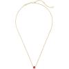 Kendra Scott Davie Pendant Necklace(18K GOLD VERMEIL – RED GARNET)