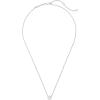 Kendra Scott Davie Pendant Necklace(STERLING SILVER – ROCK CRYSTAL)