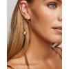 Kendra Scott Elora Earrings in 14k Gold, Fine Jewelry for Women(14K ROSE GOLD – WHITE DIAMOND)