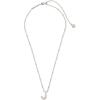 Kendra Scott Letters A-Z Pendant Necklace for Women, Fashion Jewelry, Rhodium-Plated Brass(Letter J)