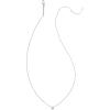 Kendra Scott Tiny Dira White Diamond Pendant Necklace(STERLING SILVER – WHITE DIAMOND)