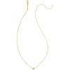 Kendra Scott Tiny Dira White Diamond Pendant Necklace(VERMEIL – WHITE DIAMOND)