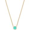 18K GOLD VERMEIL - CHRYSOPRASE