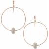 Kendra Scott Elora Earrings in 14k Gold, Fine Jewelry for Women(14K ROSE GOLD – WHITE DIAMOND)