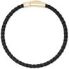 Kendra Scott Evans Corded Bracelet in 18K Gold Vermeil, Fine Jewelry for Men, 18K Gold Vermeil Black Leather
