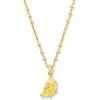 Kendra Scott Lemon Short Pendant Necklace, 14K Gold-Plated Brass, Fashion Jewelry for Women, Yellow Opalite Glass