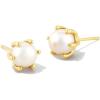 Kendra Scott Ashton Pearl Stud Earrings(GOLD – WHITE PEARL)