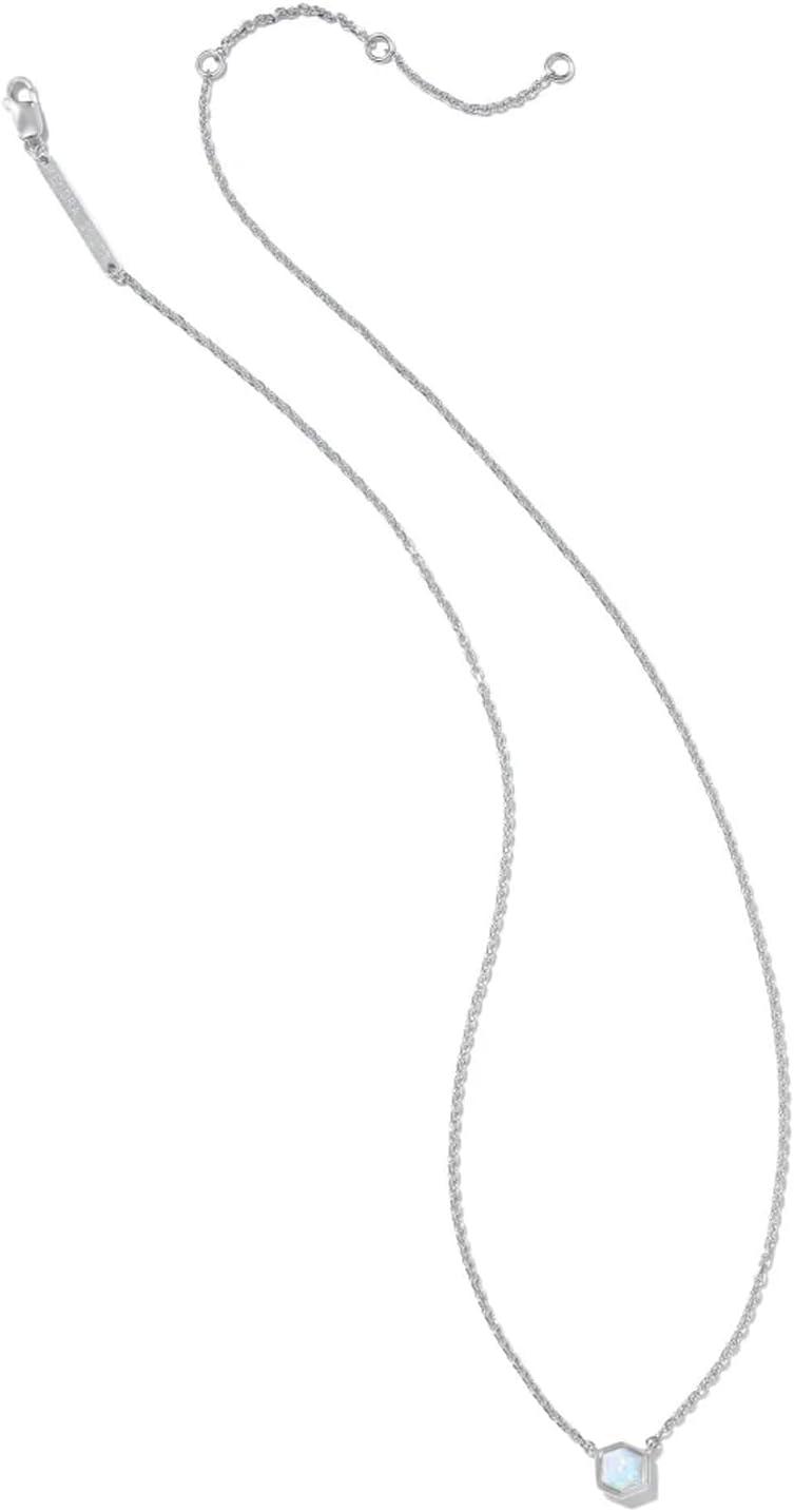 imageKendra Scott Davie Pendant NecklaceWHITE KYOCERA OPAL