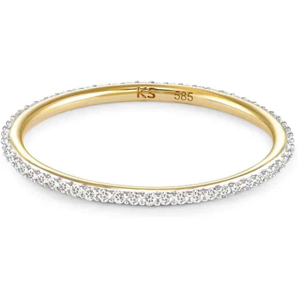 imageKendra Scott Angelina 14k Gold Band Ring Fine Jewelry for Women14K YELLOW GOLD