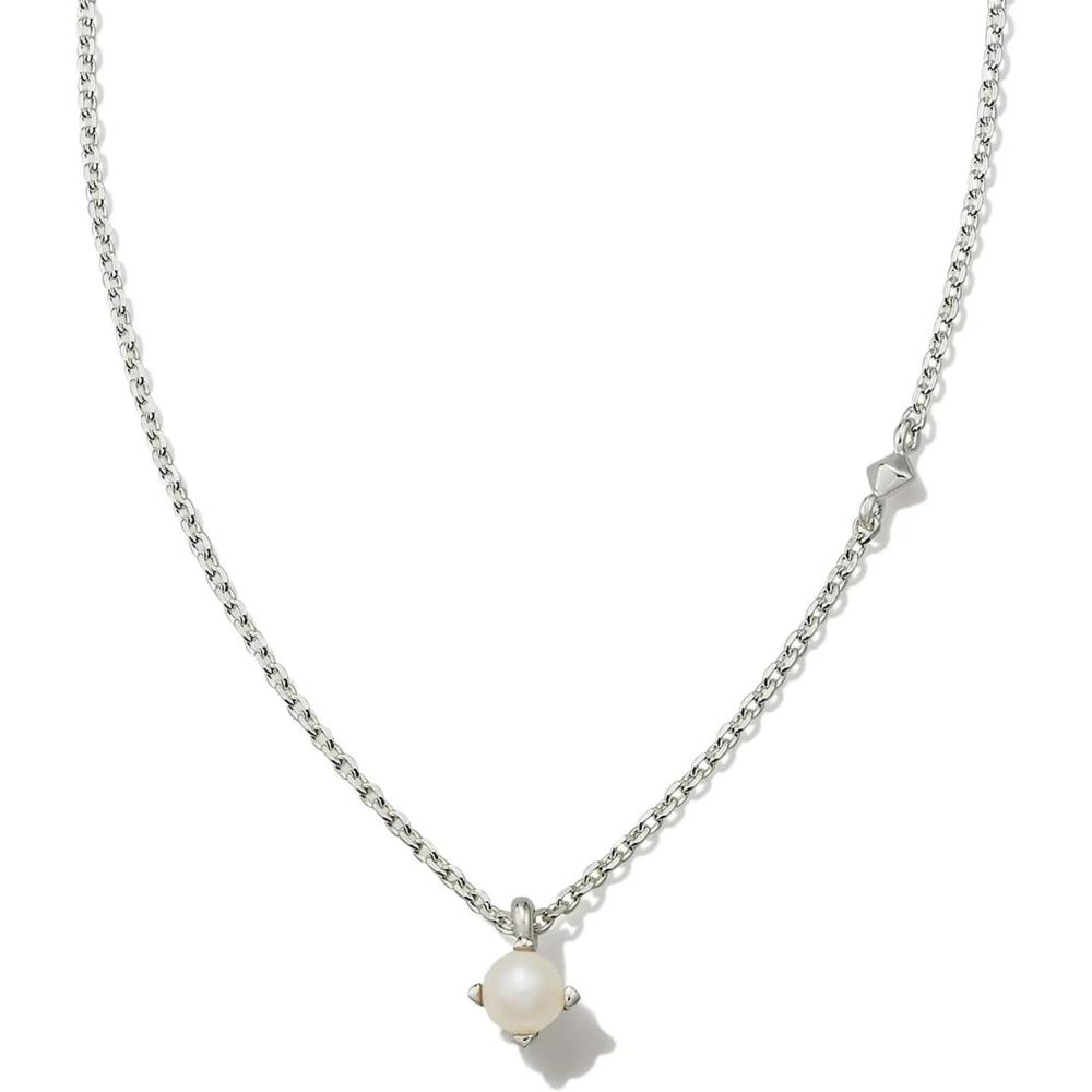 imageKendra Scott Maisie Sterling Silver Pendant NecklaceWHITE PEARL