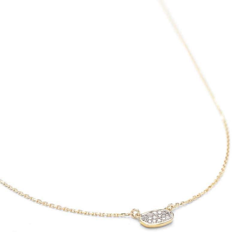 imageKendra Scott White Diamond Marisa Pendant Necklace in 14k Gold Fine Jewelry for Women14K YELLOW GOLD  CRYSTAL CLEAR DIAMOND