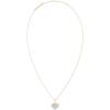 Kendra Scott Ari Pave Heart 18k Gold Vermeil Charm Necklace in White Diamond, Fine Jewelry for Women