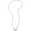 Kendra Scott Bristol Link Necklace, Sterling Silver, White Sapphire